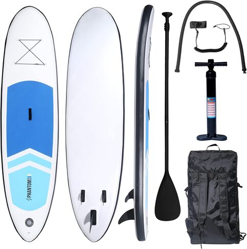 Premium SUP Inflatable Stand Up Paddle Board with Accessories & Backpack, Surf Control, Non-Slip Deck, Leash, Paddle and Pump, Youth & Adult Standing Boat in Saudi Arabia