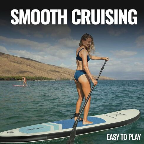Premium SUP Inflatable Stand Up Paddle Board with Accessories & Backpack, Surf Control, Non-Slip Deck, Leash, Paddle and Pump, Youth & Adult Standing Boat in Saudi Arabia
