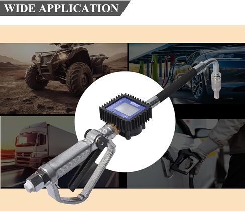 مسدس فوهة صمام التحكم الرقمي في الزيت، مع مدخل NPT 1/2 بوصة، مسدس زيت هوائي، مع شاشة LCD لمقياس التدفق، لزيت المحرك وما إلى ذلك. in Kuwait