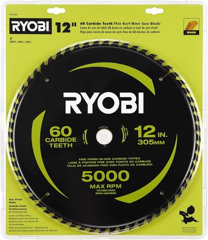 RYOBI 12" 60 Carbide Teeth Thin KERF Miter Saw Blade in Saudi Arabia