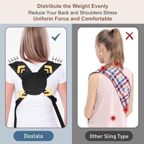 Dog Sling Carrier for Small Dogs Cat,Adjustable Pet Sling Carrier, Front Facing Dog Sling Carrier,Hands Free Cat Carrier,Double Shoulder Strap Design,Freeing Hands Cotton (XL~3XL) in Kuwait