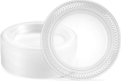 PLASTICPRO 40 Pack Clear Plastic Soup Bowls 5 oz Durable Disposable Small Plastic Bowls for Parties Events BBQ in Saudi Arabia