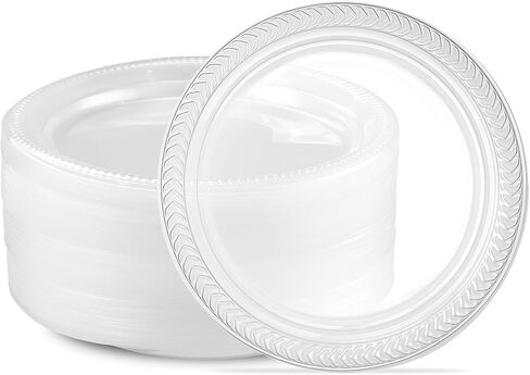 PLASTICPRO 40 Pack Clear Plastic Soup Bowls 5 oz Durable Disposable Small Plastic Bowls for Parties Events BBQ in Saudi Arabia