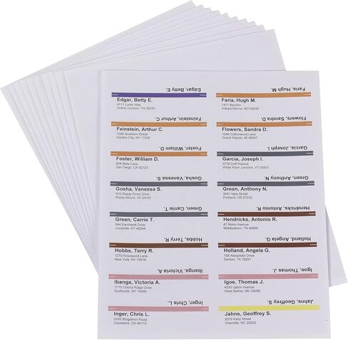 Smead Viewables Color Labeling System Refill Pack, 3 7/16" x 1 1/4", White, 160 per Pack (64915) in Saudi Arabia