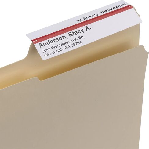 Smead Viewables Color Labeling System Refill Pack, 3 7/16" x 1 1/4", White, 160 per Pack (64915) in Saudi Arabia