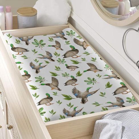 Watercolor Farm Birds Ducks Eggs Baby Changing Pad Cover Sheets for Boy Girl 32''x16'' Farm Animals Unisex Fitted Changing Table Sheets Comfort Soft Breathable Nursery Change Table Mats in Kuwait
