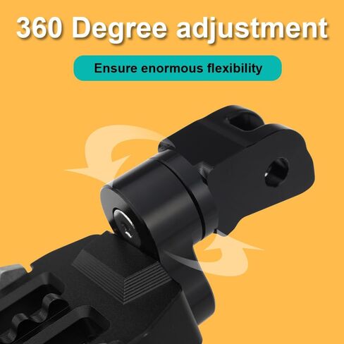 Motorcycle Foot Peg Pedals, 360 Adjustment Stainless + Rubber Wide Footpegs Fit for Husqvarna Vitpilen/Svartpilen 401/701 18-24, Svartpilen 250 20-24, 200/125 21-24 Larger Foot Pedals (Black) in Saudi Arabia