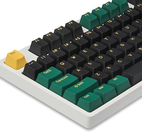 Happy Balls Keycaps Doubleshot PBT Keycap Set Custom OEM Profile Cherry MX Keyset for 61 63 64 66 68 84 87 96 100 104 108 MX Switches لوحات المفاتيح الميكانيكية (مجموعة مفاتيح المريخ) in Saudi Arabia