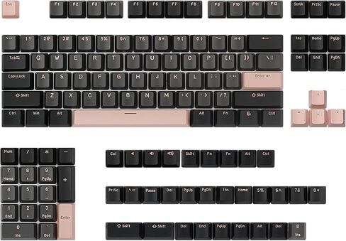 Happy Balls Keycaps Doubleshot PBT Keycap Set Custom OEM Profile Cherry MX Keyset for 61 63 64 66 68 84 87 96 100 104 108 MX Switches لوحات المفاتيح الميكانيكية (مجموعة مفاتيح المريخ) in Saudi Arabia