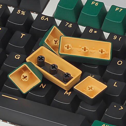 Happy Balls Keycaps Doubleshot PBT Keycap Set Custom OEM Profile Cherry MX Keyset for 61 63 64 66 68 84 87 96 100 104 108 MX Switches لوحات المفاتيح الميكانيكية (مجموعة مفاتيح المريخ) in Saudi Arabia
