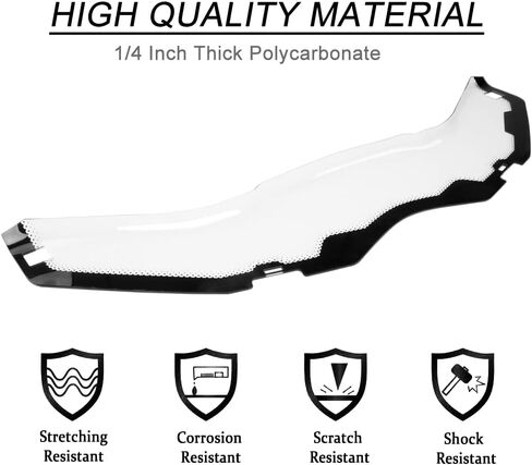 طراز ELITEWILL X3 الأمامي نصف الزجاج الأمامي المقاوم للخدش متوافق مع 2017-2022 Can Am Maverick X3/ X3 Max جميع الموديلات تحل محل OEM #715002909 in Kuwait