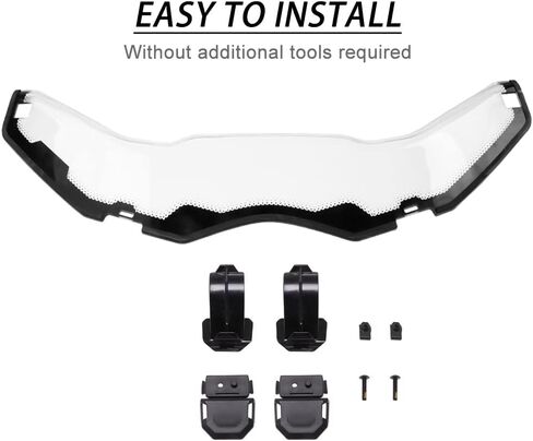 طراز ELITEWILL X3 الأمامي نصف الزجاج الأمامي المقاوم للخدش متوافق مع 2017-2022 Can Am Maverick X3/ X3 Max جميع الموديلات تحل محل OEM #715002909 in Kuwait