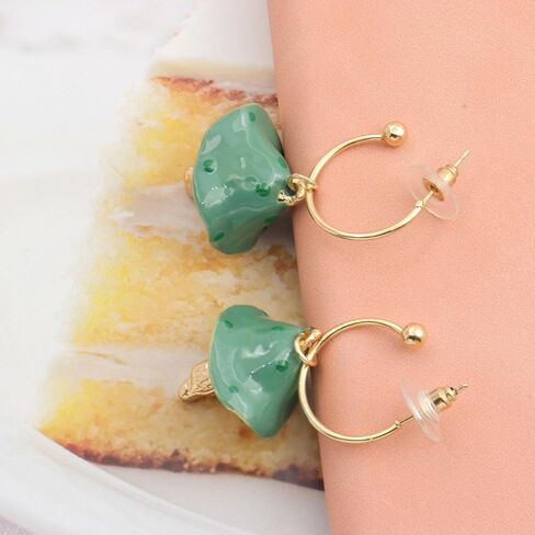 Cute Mushroom Dangle Drop Earrings for Women Girls,Creative 3D Simulation Lightweight Mushroom Earrings Funny Food Vegetable Earrings Jewelry Gifts in Saudi Arabia