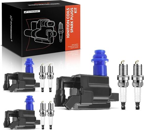 A-Premium Set of 3 Ignition Coil Pack and Iridium Spark Plugs Compatible with Lexus GS300 IS300 2001-2005 & Toyota Supra 1998, L6 3.0L in Saudi Arabia