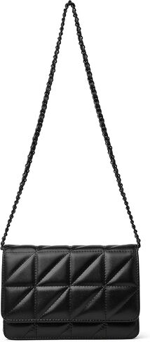 DORIS&JACKY Small Leather Shoulder Bags For Women Quilted Elegant Travel Crossbody Handbags With Metal Chain in Saudi Arabia