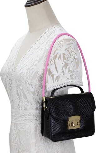 ALLZEDREAM Braided Leather Purse Strap Replacement Handbag Shoulder Bag Handle in Saudi Arabia
