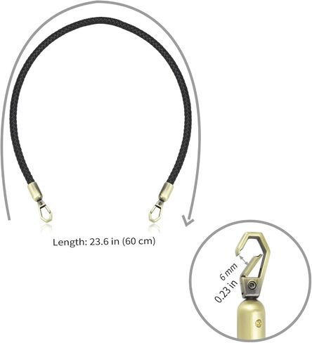 ALLZEDREAM Braided Leather Purse Strap Replacement Handbag Shoulder Bag Handle in Saudi Arabia