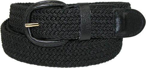 حزام مضفر مرن للرجال من CTM® مع إبزيم مغطى (عبوة من قطعتين) in Saudi Arabia