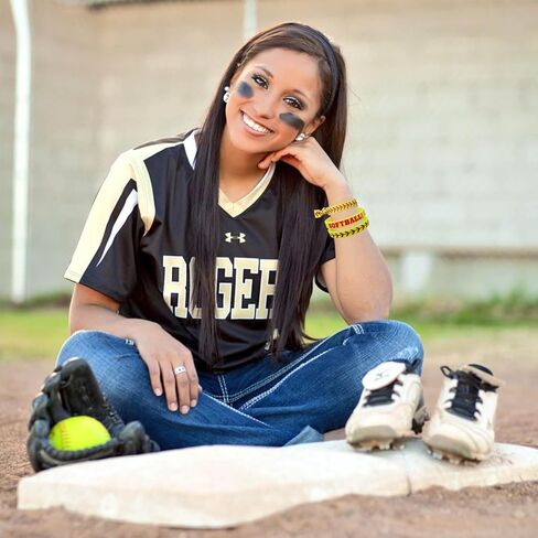 40 Pieces Softball Party Favors, Softball Silicone Wristbands Softball Hair Ties for Softball Game Day Boys Girls Teens Birthday Softball Theme Party Softball Team Awards Presents in Saudi Arabia