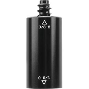 Snooker Billiard Pool Cue Extender Middle Shaft Aluminium Extender Adapter Pool Extension Cue, 3/8‑8 5/16‑18