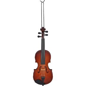 Broadway Gifts 5 Inch Brown Wood Violin Ornament Decoration