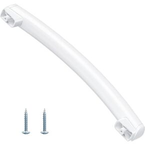 UPGRADED WB15X24436 Microwave Handle Replacement Compatible with General Electric GE Microwave Door Handle Parts JVM1540DM5WW, JVM1540DM1WW, JVM1540DM2WW, HVM1540DM1WW, JNM1541DM2WW Door Handle, White