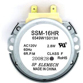 (6549W1S013H Motor) 6549W1S013H (=6549W1S013D) MDCK0601F New OEM Produced for LG Microwave Turntable Motor Replacement Part