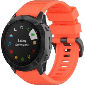 Fit for Garmin Fenix 6X Watch Band, Fenix 5X Plus Bands for Women Men, 26mm Quickfit Silicone Replacement Bands Straps Wristbands Fit for Garmin Fenix 5X/6X /Fenix 3HR/Descent MK1
