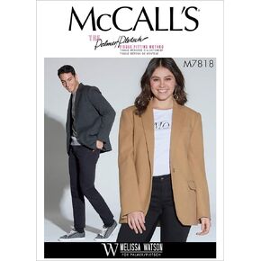 McCall Pattern Company McCall's Women's and Men's Formal Jacket Sewing Patterns by Melissa Watson for Palmer/Pletsch, Sizes XL-XXXL, XXL, White