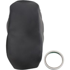 AUTOKAY Leather Armrest Center Console Cover Black Fits for Nissan Pathfinder 2005-2012