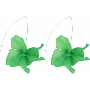 Boho Rose Petal Acrylic Earrings Elegant Statement Long Colorful Resin Tiered Big Floral Flower Tassel Dangle Drop Earrings for Women Teen Girls Wedding Bridal Party Summer Holiday Fashion Jewelry Gifts