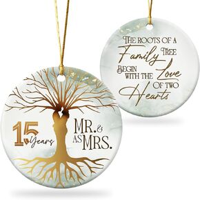 20 Years Anniversary Mr and Mrs Gifts for Couple, 20th Wedding Anniversay Present for Parents, Husband, Wife, her, him, Friend, 20th Wedding Anniversary Ornament Gifts