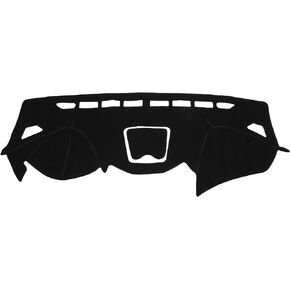 Dashboard Cover Compatible for Hyundai Santa Fe 2013-2018, Non-Slip Polyester Black Dash Cover Mat Dash Board Protector Cover
