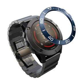 Bezel Styling Compatible for Garmin Fenix 5X/Fenix 5X Plus Bezel Ring Adhesive Cover Anti Scratch Protection Stainless Steel Metal Bezel Loop Protective Case Cover for Fenix 5X/Fenix 5X Plus