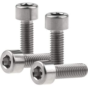 Titanium Ti M6 x 20mm Socket Allen Hex Bolt for Bicycle Disc Brake Caliper Adapter Mount Upgrade Pack of 4