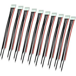 10pcs 6S 7Pins Balance Connector Male Plug Extension Cable JST-XH RC Lipo Connector Adapter with 15CM 22AWG Silicone Cable (6S 7Pins)