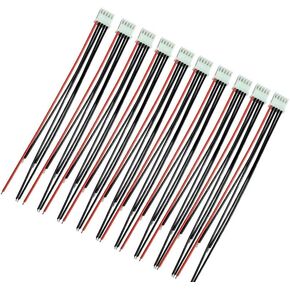 10pcs 6S 7Pins Balance Connector Male Plug Extension Cable JST-XH RC Lipo Connector Adapter with 15CM 22AWG Silicone Cable (6S 7Pins)