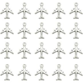 60 قطعة من حليات طائرة الهواء الفضية لصنع المجوهرات وقلادة الأساور اليدوية in Kuwait