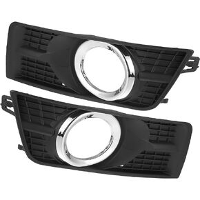 X AUTOHAUX Set of 2 Front Left Right Fog Light Cover Bezel Trim Black for Cadillac SRX 2010-2016 25778388 25778389
