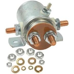 RAREELECTRICAL NEW 12 VOLT 5 TERMINAL SOLENOID COMPATIBLE WITH WINCHES THAT HAVE ROUND SOLENOID ASSEMBLY MOUNTED ON WINCH ASSEMBLY 24401-01 2440101 15-301 15301 SBD4201 SBD4201J 240-01009 24001009