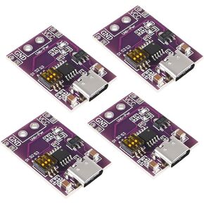 4pcs Type-C QC AFC PD2.0 PD3.0 to DC Fast Charge Decoy Trigger Polling Detector USB-PD Notebook Power Supply Change Board Module Support 5V 9V 12V 15V 20V Fixed Voltage Output