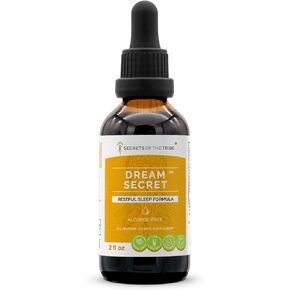 Secrets of the Tribe - Dream Secret, Restful Sleep Formula, Herbal Supplement Blend Drops Alcohol-Free Liquid Extract (2 fl oz)
