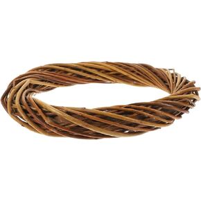 VILLCASE Willow Wreath 12cm Natural Rattan Wreath Vine Branches Wreath, Garland Floral Hoop Ring Christmas Rattan Twig Hanging Wreath for Wedding DIY Crafts Decorations