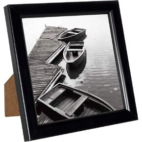 Giverny 4x4 Picture Frames, Gold Photo Frames for Wall or Tabletop Display, Simple Design Glossy Finish Frame Perfect for Home Decoration, Office, Hotel and Various Ceremonies Praties