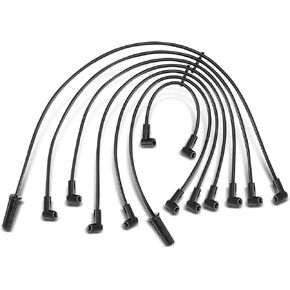 A-Premium Ignition Spark Plug Wires Set of 7 Compatible with Chevrolet GMC Models, C1500 C2500, K1500 K2500, R10 R20, R1500 R2500, V10 V1500, V6 4.3L