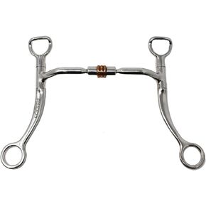 Horse Stainless Steel Western Copper Roller Jointed Mouth Curb Horse Bit 35315v