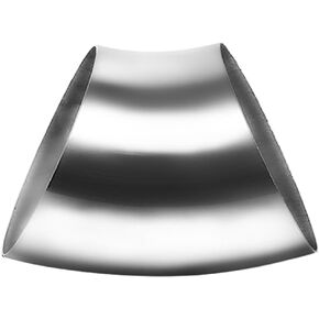 OD 4 Inch 45 Degree SS304 Stainless Steel Bend Tube Exhaust Elbow Pipe for Car Modified Exhaust System 4" Piping Silver Tone，Stair Handrail (1pcs)