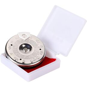 Pitch Pipe Tuner, Chromatic Tuner, Chromatic Pitch Pipe, Chromatic Pitch Pipe, Sensitive Chromatic 13 Pitch Pipe Tuner Tuning Tool with Case Instrument Accessory