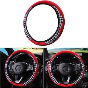 15 Inch Car Steering Wheel Cover, Warm Fluffy Anti-Slip Breathable Sports Style Automotive Steering Wheel Protector for Man Woman Girls, Universal for Vehicles SUV Truck RV（Beige）