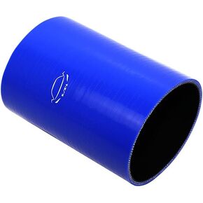LTI Universal (152mm) 6" Length 4-Ply Reinforced High Performance (95mm) 3.75" ID Straight Coupler Silicone Hose (3.75" BLUE)